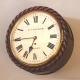 Small ropetwist drum fusee wall clock.