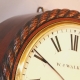 Small ropetwist drum fusee wall clock.
