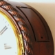 Small ropetwist drum fusee wall clock.