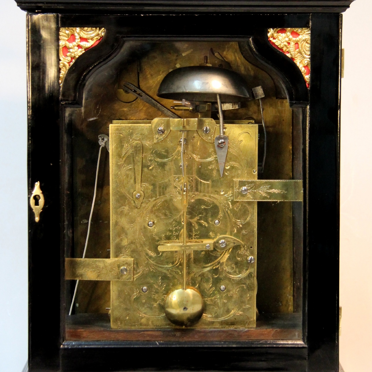 Rare Verge escapement bracket clock by Charles Haley of Wigmore Street
