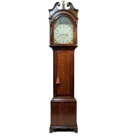 Rocking ship automata longcase clock by Bugden of Sodbury. Circa 1815.