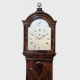 A fine London mahogany, silvered dial longcase clock by Archibald Collier, Bond St. Circa 1785.