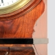 A good, English drop-dial mahogany wall clock with a wooded dial by Thomas Harrison of London.