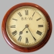 British Railways (Western Region) 8 inch fusee dial clock. Numbered 4957. Circa 1880.