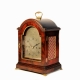 Small bracket or table clock by Perigal of London. Having a mahogany case and silvered dial. Circa 1