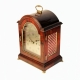 Small bracket or table clock by Perigal of London. Having a mahogany case and silvered dial. Circa 1