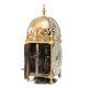 C17th English Lantern clock with centre swing, verge escapement. Made by Benjamin Brockhurst of Cove