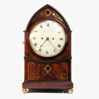 Break-lancet top bracket clock by Parkinson & Frodsham, London. Circa 1820.