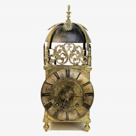 Converted English Lantern clock by John Knibb, Oxon. Circa 1680 and later.