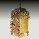 A small lantern timepiece/alarum wall clock by Ambrose Vowell, London. Circa 1730.