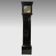 A fine and early English, panelled ebony longcase clock by John Drew, London. Circa 1685.