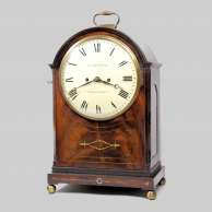 A good Bracket clock by George Frodsham of Fenchurch Street, London. In a mahogany break-arch case. 