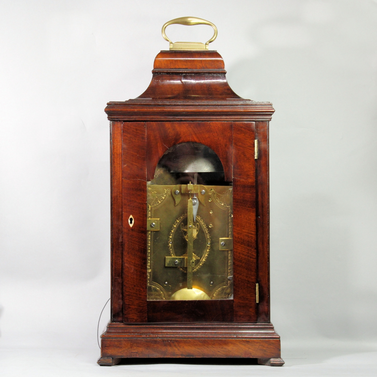 Georgian bracket clock in a mahogany bell top case. Made by Watson ...