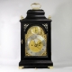 VERGE BRACKET CLOCK BY JOHN TAYLOR, LONDON. IN AN EBONISED BELL-TOP CASE. CIRCA 1780.