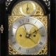 VERGE BRACKET CLOCK BY JOHN TAYLOR, LONDON. IN AN EBONISED BELL-TOP CASE. CIRCA 1780.