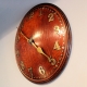 Zenith solid oak, 18 day, centre wind, bowed dial wall timepiece circa 1930's.