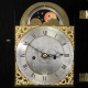 English Verge Escapement, Ebonised Bracket Clock with Phases-of-the-Moon and Alarum Circa 1785.