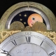 English Verge Escapement, Ebonised Bracket Clock with Phases-of-the-Moon and Alarum Circa 1785.