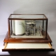 A rare and giant, scientific 24 hour chart Barograph in a glazed oak case. Circa 1958.