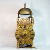 Northern English lantern clock by John Waller of Preston, Lancashire. Circa early 1700's.