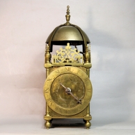 Early 1600's, English Lantern clock closely resembling the work of Robert Harvey. Circa 1615.
