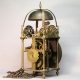 18th century lantern clock by Windmills & Bennet, London. Verge escapement, circa 1725.