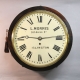 English fusee 'Drum' dial clock in a rosewood case. Signed L. Morris, Islington. Circa. 18