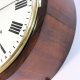 English fusee 'Drum' dial clock in a rosewood case. Signed L. Morris, Islington. Circa. 18