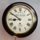 A fusee railway wall clock with an 8" dial. Formerly of Lymington Town Station (Hampshire). Cir