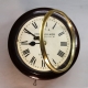 A fusee railway wall clock with an 8" dial. Formerly of Lymington Town Station (Hampshire). Cir