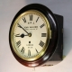 A fusee railway wall clock with an 8" dial. Formerly of Lymington Town Station (Hampshire). Cir