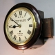 A fusee railway wall clock with an 8" dial. Formerly of Lymington Town Station (Hampshire). Cir