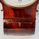A small Regency period, English fusee Drop-dial wall clock with a wooden dial. Circa 1820.