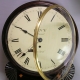 A fine English fusee, drop-dial wall clock with a wooden dial. Regency reriod, circa 1820.