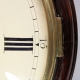 A fine English fusee, drop-dial wall clock with a wooden dial. Regency reriod, circa 1820.