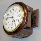 Railway 8" dial, English fusee wall clock. Mahogany case. Circa 1880.