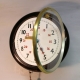 Railway 8" dial, English fusee wall clock. Mahogany case. Circa 1880.