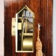 Rare, miniature English fusee, bracket, mantel or library clock in a rosewood case and with an optio