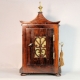 Rare, miniature English fusee, bracket, mantel or library clock in a rosewood case and with an optio