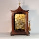 Rare, miniature English fusee, bracket, mantel or library clock in a rosewood case and with an optio