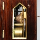 Rare, miniature English fusee, bracket, mantel or library clock in a rosewood case and with an optio