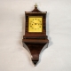 Rare, miniature English fusee, bracket, mantel or library clock in a rosewood case and with an optio