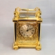 A substantial and fine, English fusee, striking carriage clock. By Cousens & Whiteside, London. 