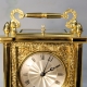 A substantial and fine, English fusee, striking carriage clock. By Cousens & Whiteside, London. 