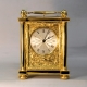A substantial and fine, English fusee, striking carriage clock. By Cousens & Whiteside, London. 