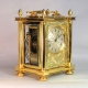 A substantial and fine, English fusee, striking carriage clock. By Cousens & Whiteside, London. 