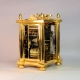 A substantial and fine, English fusee, striking carriage clock. By Cousens & Whiteside, London. 