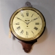 A 'Salt box' verge escapement, fusee, English dial wall clock by Upjohn of Exeter. Circa 1