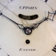 A 'Salt box' verge escapement, fusee, English dial wall clock by Upjohn of Exeter. Circa 1